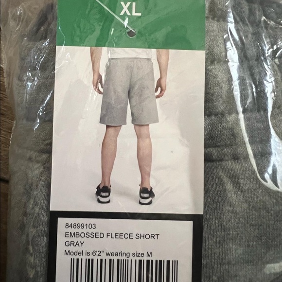 🆕PUMA EMBOSSED FLEECE SHORTS - Picture 6 of 6